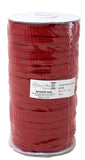 100m spool of 1/4" (6mm) wide elastic in red