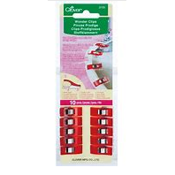 10 pack of clover wonder clips (red) in packaging 