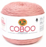 Cake of Lion Brand Coboo in colourway Mauve