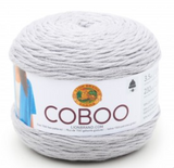 Cake of Lion Brand Coboo in colourway Silver