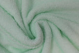 Swirled swatch terry cloth solid in shade mint