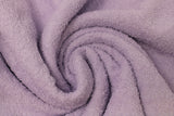 Swirled swatch terry cloth solid in shade lilac