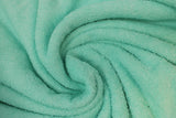 Swirled swatch terry cloth solid in shade green