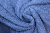 Swirled swatch terry cloth solid in shade dark blue