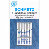 Pack of 5 universal sewing machine needles (assorted sizes)