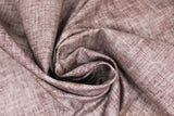 Swirled swatch taupe burlap fabric (taupe distressed burlap look fabric)