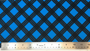 Group swatch diagonal plaid printed fabric in various colours