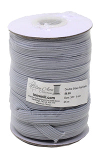 Group photo 25m spools of 3/8" (9mm) wide elastic in various colours