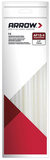 A package of Arrow brand all purpose glue sticks. "12 ALL PURPOSE GLUE FOR CRAFTS, HOBBIES AND GENERAL REPAIRS", "AP10-4 GLUE STICKS, 1/2" 12mm". White label with red accents.