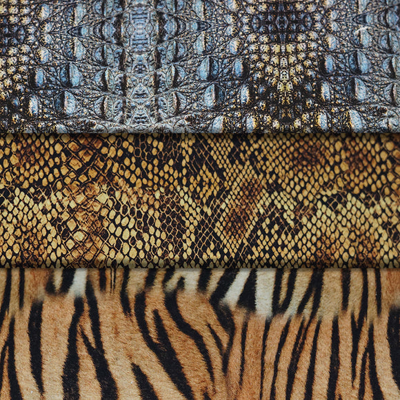 Animal print leggings Cheetah pattern and snake-skin-like fabric texture  S/M/L