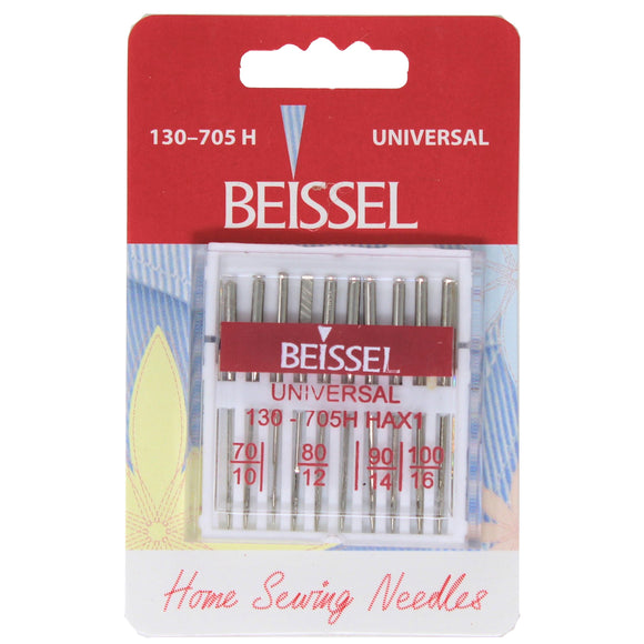 Pack of 10 universal needles in assorted sizes