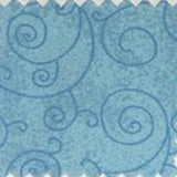 Square swatch marbled look fabric with swirly line pattern allover in baby blue shade
