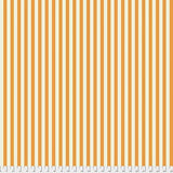 Swatch of tent stripes printed fabric in begonia (orange)