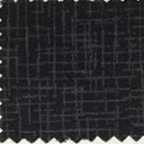 Black sketched cross-hatch swatch of printed cotton fabric
