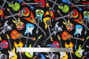 Group swatch jam session themed fabrics in various styles/colours