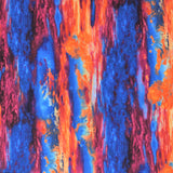 Square swatch southwest desert sky fabric (orange, dark pink, dark blue marbled fabric with sky look/texture sunset)