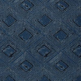 Tiled sets of concentric diamonds, dark grey fine lines on a navy blue background