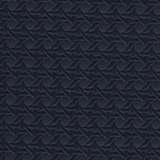 Black swatch of textured vinyl reminiscent of hexagonal weave wicker texture