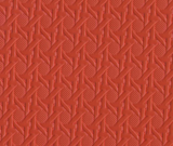 Orange swatch of textured vinyl reminiscent of hexagonal weave wicker texture