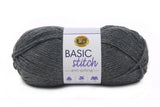 Ball of Lion Brand Basic Stitch Anti-Pilling in colourway Charcoal Heather
