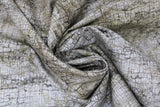 Swirled swatch grey elephant texture fabric (pale grey/brown marbled look fabric with cracked elephant skin like texture allover)