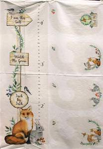 Group swatch assorted baby themed fabric and panels in various styles