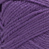 Red Heart soft yarn swatch in shade lavender