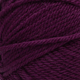 Red Heart soft yarn swatch in shade grape