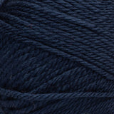 Red Heart soft yarn swatch in shade navy