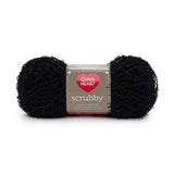 Ball of Red Heart Scrubby in shade black