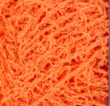 Red Heart Scrubby swatch in shade orange