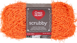 Ball of Red Heart Scrubby in shade orange