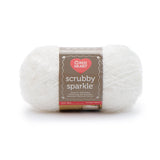 Ball of Red Heart Scrubby Sparkle in shade marshmallow (white)