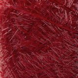 Red Heart Scrubby Sparkle swatch in shade strawberry (medium pale red)