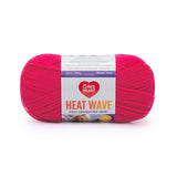 Ball of Red Heart Heat Wave yarn in shade bikini (dark hot pink)