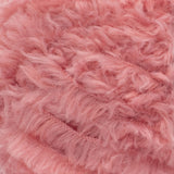 Swatch of Red Heart Hygge Fur textured yarn in sienna (medium pale pink)