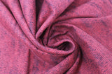 Swirled swatch red knit fabric (red knit look fabric with subtle black accents)