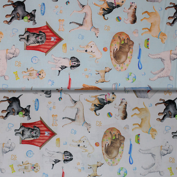 Disney Dogs Fabric 100% Cotton Fabric by the Yard Pluto Dalmatians Stitch  Doug Max and More Collage 