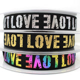 "LOVE" elastic rolls in various colours