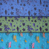 Group swatch under the sea themed fabrics in various styles/colours