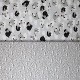 Group swatch counting sheep themed fabrics in various styles/colours