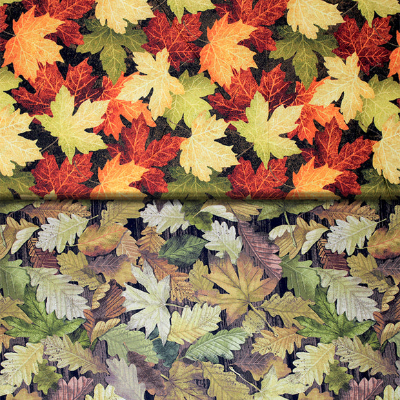 Group swatch foliage fabrics in various styles/colours