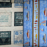 Group swatch lake themed panels in various styles