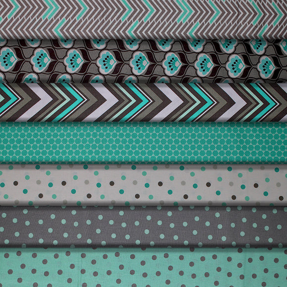 Group swatch Mint Condition themed fabrics in various styles/colours