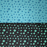 Group swatch crystals printed fabric in various colours