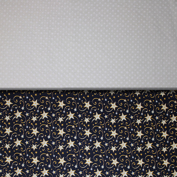 Group swatch assorted stars fabrics in various styles/colours