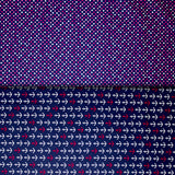Group swatch Anchors Away themed fabrics in various styles/colours