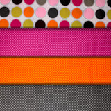 Group swatch dot themed fabrics in various styles/colours