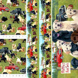 Group swatch assorted Puppies For Sale themed fabrics in various styles