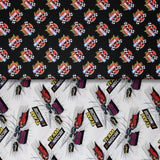 Group swatch Nascar licensed fabrics in various styles